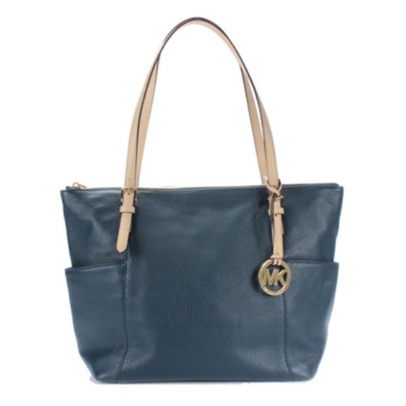 Michael Kors Handbags - Michael Kors Navy Jet Set East/West Tote